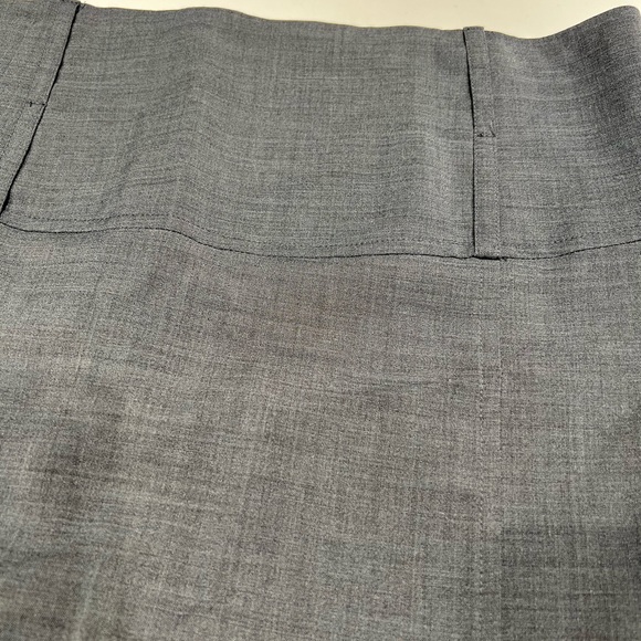 VERICA RAKOCEVIC GRAY PENCIL SKIRT WITH CUT OUT BACK SLIT - Picture 1 of 7